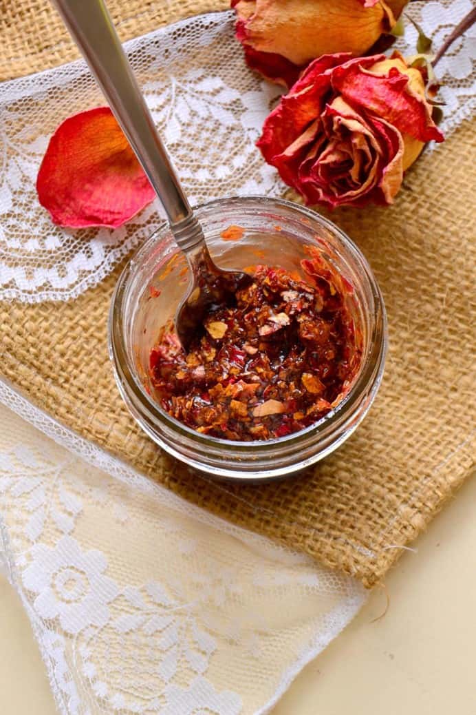 ماسک گل رز و عسل