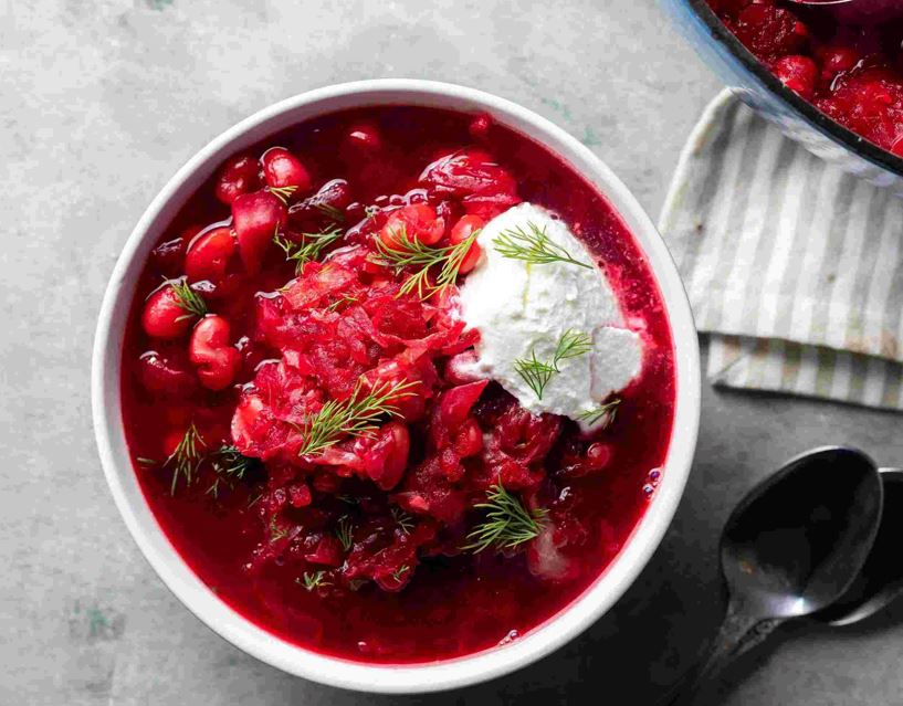 طرز تهیه سوپ کلم روسی یا برش