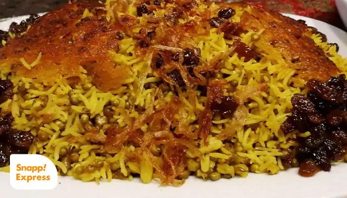 طرز تهیه کشمش پلو ساده بدون گوشت