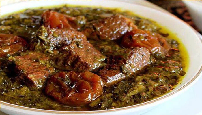 خورشت-آلو-اسفناج