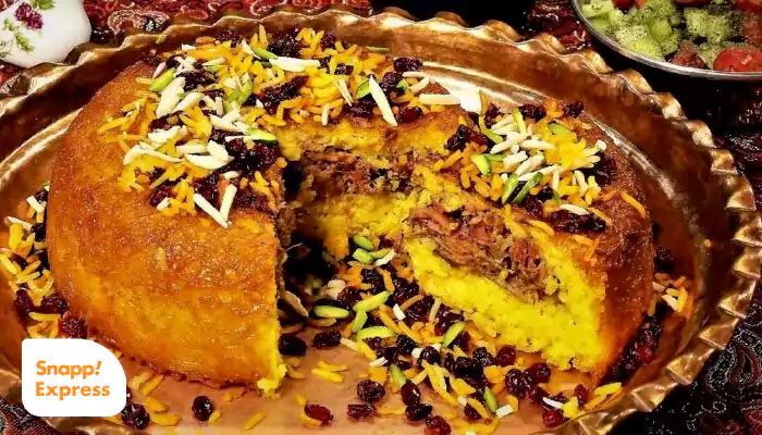 ته چین سیب زمینی با گوشت