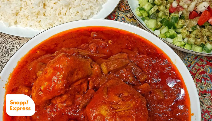 دستور تهیه خورشت بامیه با مرغ