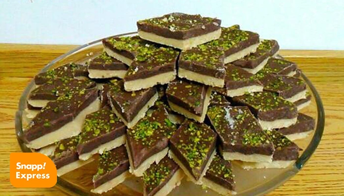 طرز تهیه حلوای دو رنگ