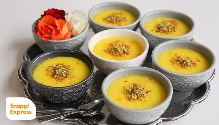 طرز تهیه شله زرد نذری برای 50 نفر