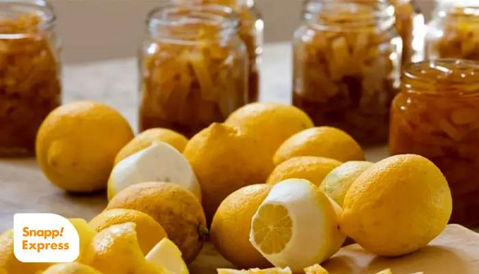 ترشی لیمو با روغن زیتون