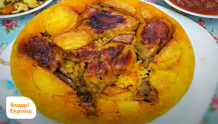 ته دیگ مرغ و سیب زمینی؛ مجلسی