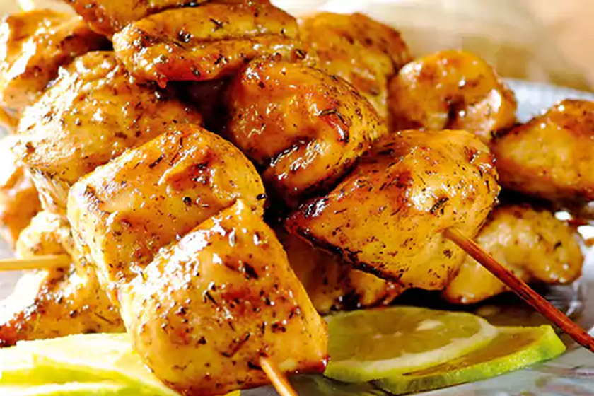 غذا با ران مرغ