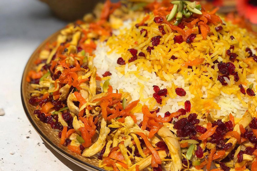 غذا با ران مرغ