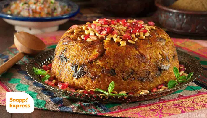 طرز تهیه ته چین گوشت و بادمجان