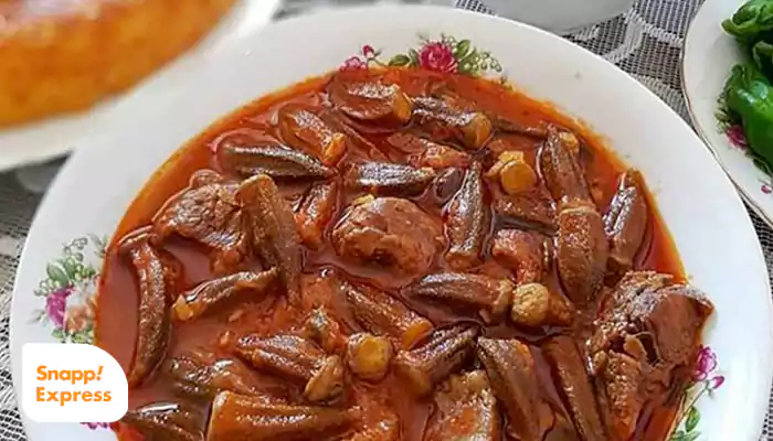 لیز شدن خورشت بامیه