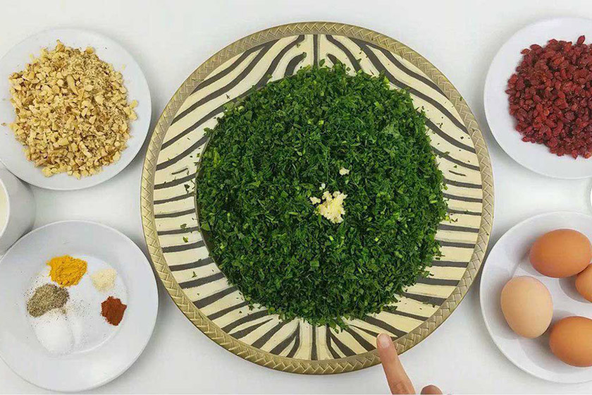 طرز تهیه کوکو سبزی