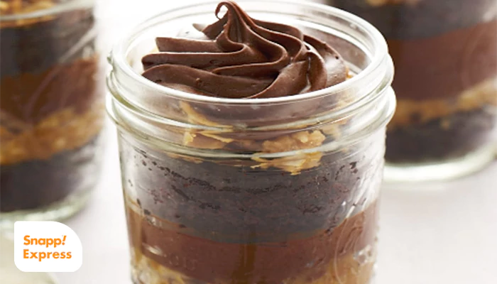 طرز تهیه انواع جار کیک، جار کیک شکلاتی