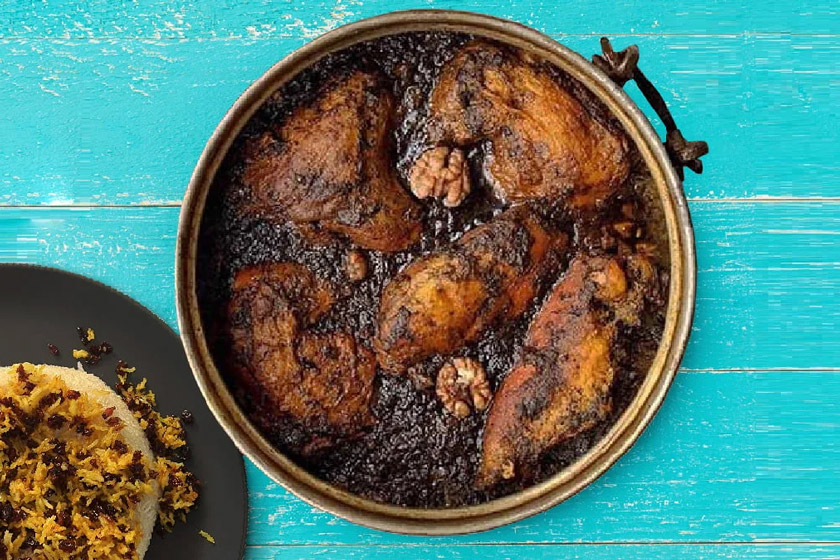 طرز تهیه مرغ ترش گیلانی