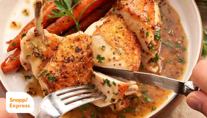 خوراک مرغ و سبزیجات دو نفره