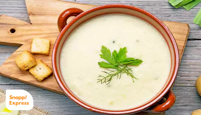 سوپ تره فرنگی با شیر