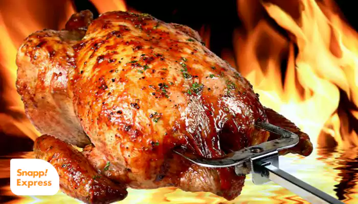 طرز تهیه مرغ در فر با جوجه گردان