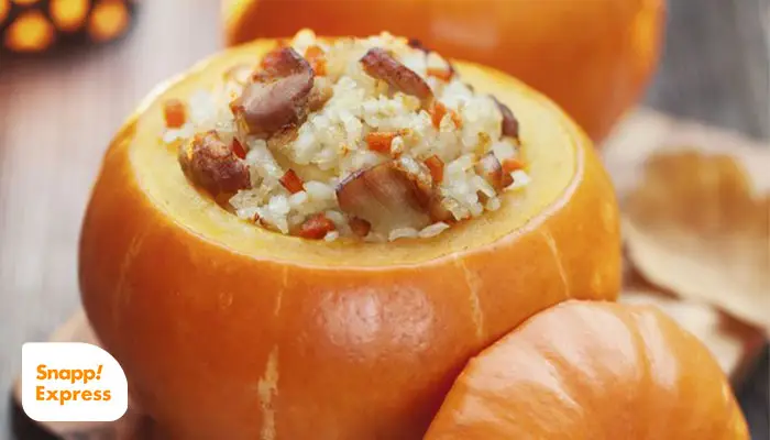 طرز-تهیه-کدو-حلوایی-شکم-پر-با-مرغ