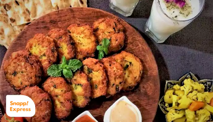 غذای حاضری برای شام با قارچ کتلت قارچ