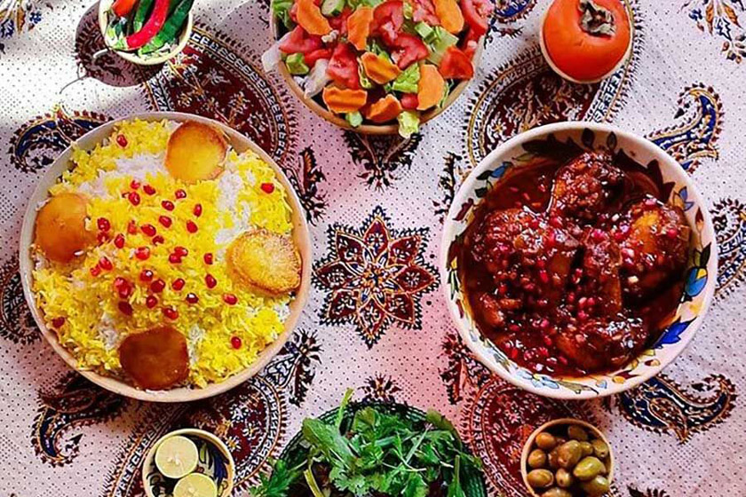 خوراکیهای شهرهای مختلف در شب یلدا
