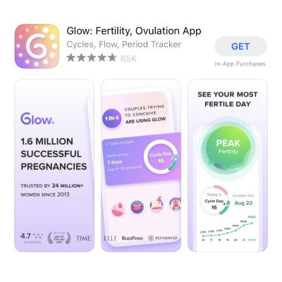 glow اپلیکیشن زنان پریود