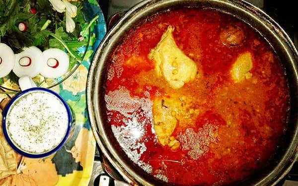 آبگوشت ساده نخود یا نخود آب-min