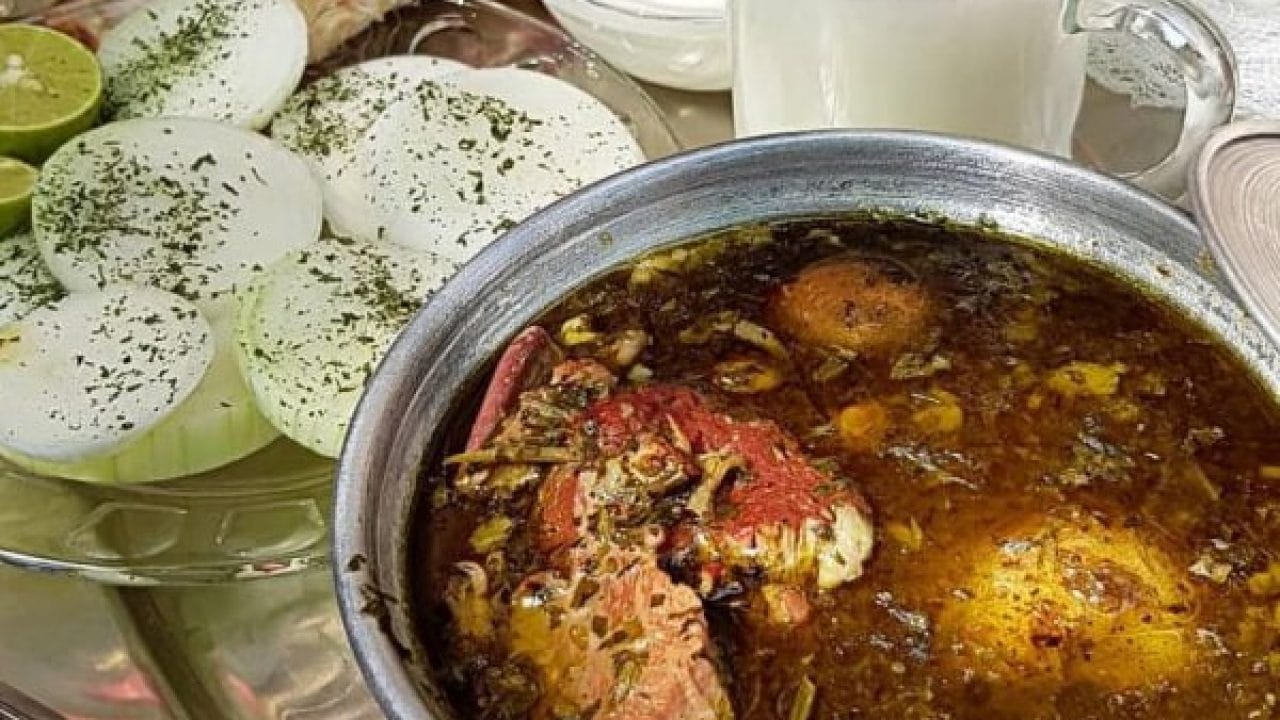 دستور پخت انواع آبگوشت آبگوشت بزباش یا سبزی-min