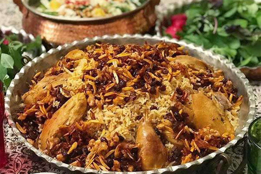 طرز تهیه عدس پلو با مرغ