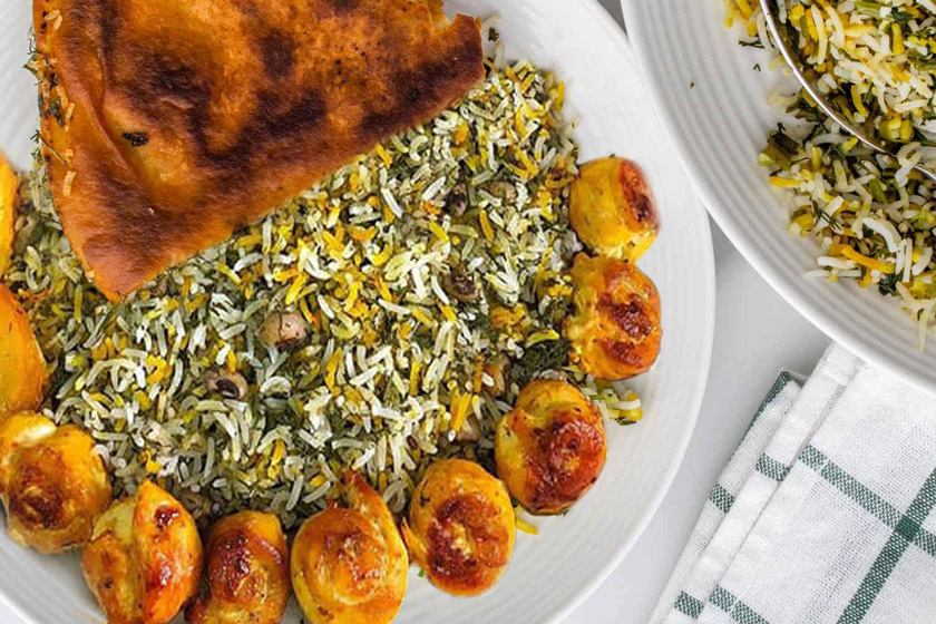 طرز تهیه پلو شوشتری با گوشت چرخ کرده