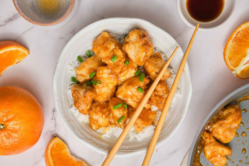 طرز تهیه مرغ با سس پرتقال