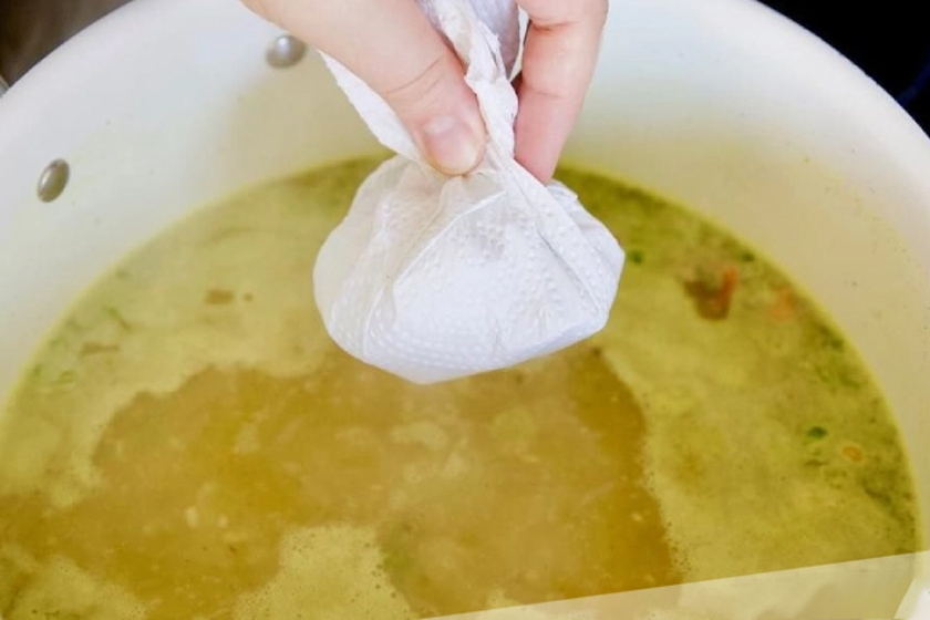 گرفتن روغن اضافی خورشت