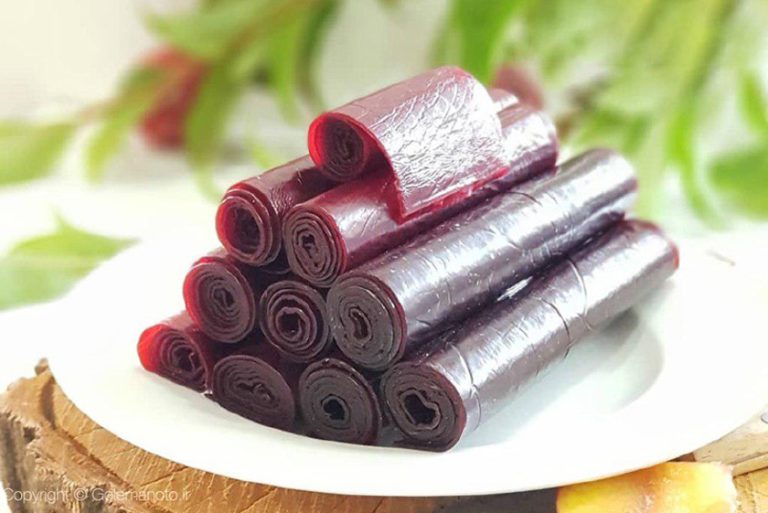 طرز تهیه لواشک زغال‌اخته