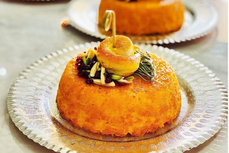 طرز تهیه ته چین قورمه سبزی
