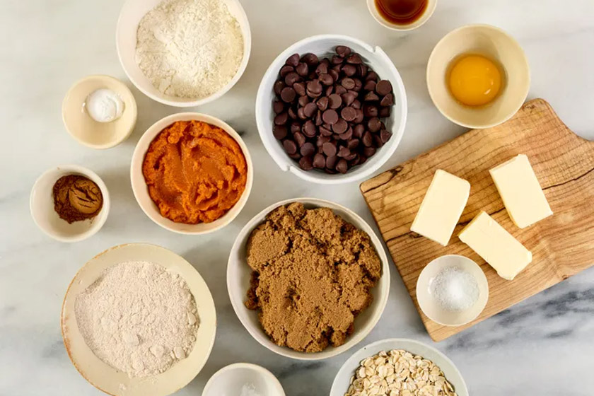 طرز تهیه کوکی جو دوسر با کدو حلوایی
