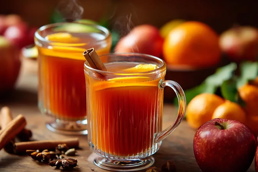 طرز تهیه آب سیب داغ و دارچین