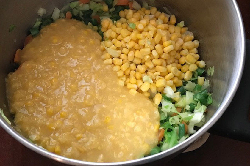 طرز تهیه سوپ ذرت و سبزیجات برای سرماخوردگی