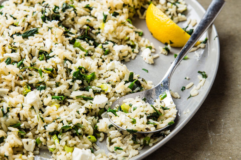 طرز تهیه اسفناج پلو