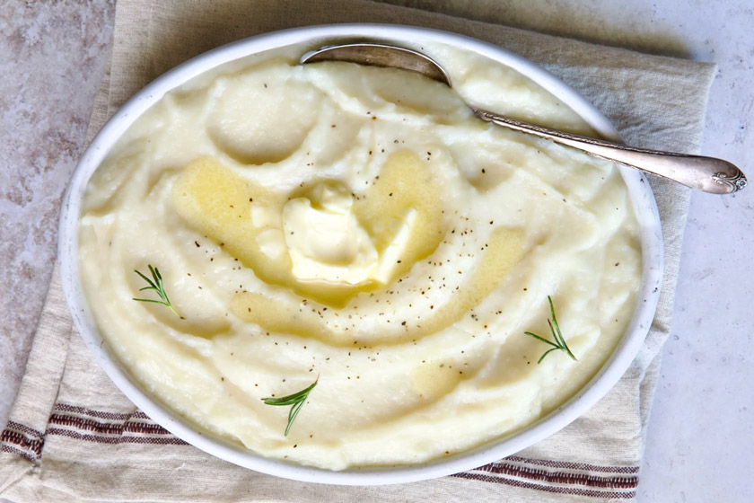 طرز تهیه پوره شلغم با سیب زمینی