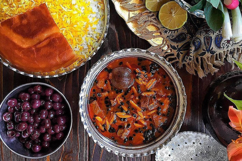 طرز تهیه خورشت خلال کرمانشاهی