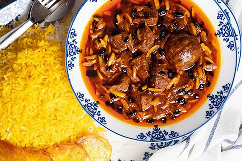 طرز تهیه خورشت خلال کرمانشاهی