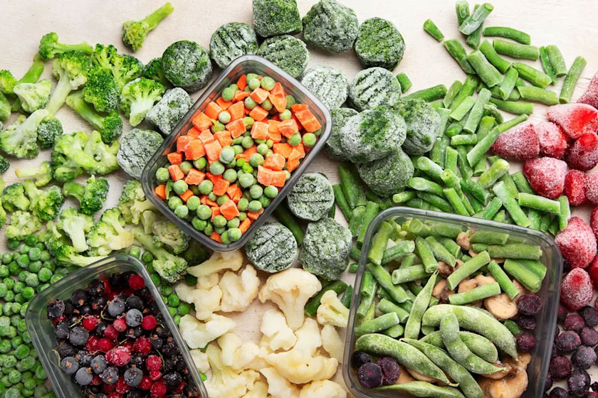 زمان استفاده از سبزیجات تازه و سبزیجات منجمد