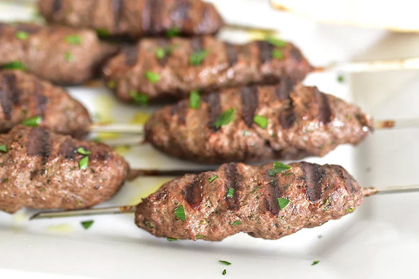 طرز تهیه کباب لبنانی با گوشت