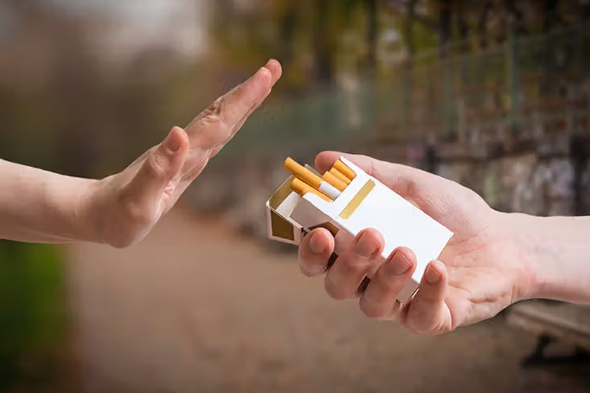 از بین بردن بوی سیگار را از دهان