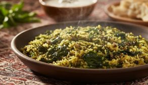 طرز تهیه اسفناج پلو