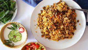 طرز تهیه لوبیا پلو