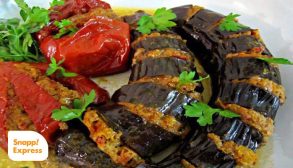 غذا-با-گوشت-چرخ-کرده-و-بادمجان